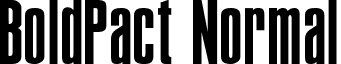 BoldPact Normal font - BoldPact Normal font.ttf