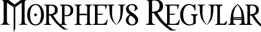 Morpheus Regular font - morpheus.ttf