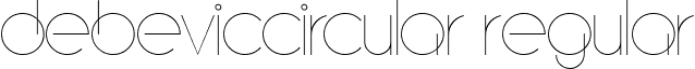 DebevicCircular Regular font - DebevicCircular Regular font.ttf