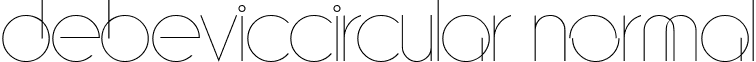 DebevicCircular normal font - debeviccircularregular.ttf