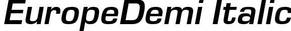 EuropeDemi Italic font - EuropeDemi Italic font.ttf