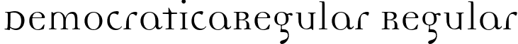 DemocraticaRegular Regular font - DemocraticaRegular Regular font.ttf