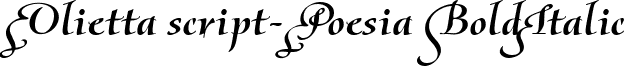 Olietta script-Poesia BoldItalic font - Olietta script-Poesia BoldItalic font.ttf