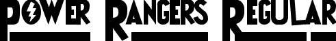 Power Rangers Regular font - Power Rangers.ttf