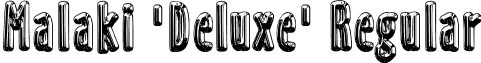 Malaki 'Deluxe' Regular font - malaki'deluxe'.ttf