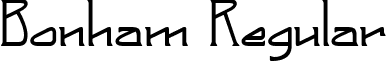 Bonham Regular font - bonham.ttf