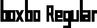 boxbo Regular font - boxbo.ttf