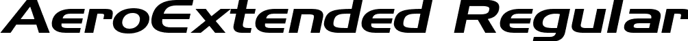 AeroExtended Regular font - aeroextended-italic.ttf