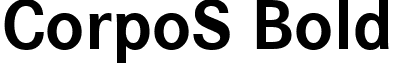 CorpoS Bold font - corposbold.ttf