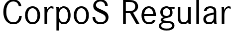 CorpoS Regular font - CorpoS.ttf