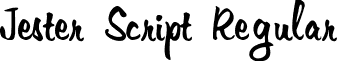 Jester Script Regular font - jesterscriptnormal.ttf