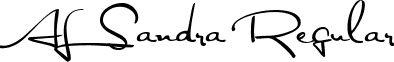 AL Sandra Regular font - alsandra.ttf