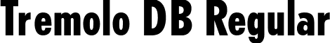 Tremolo DB Regular font - tremolo-regulardb.ttf