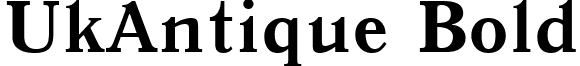 UkAntique Bold font - Uk_Antique Bold.ttf