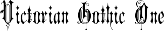 Victorian Gothic One font - Victorian Gothic One Regular.ttf