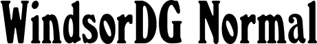 WindsorDG Normal font - Windsor_DG Normal.ttf