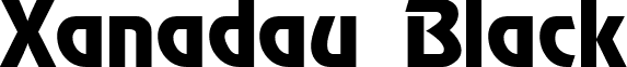 Xanadau Black font - xanadaublack.ttf