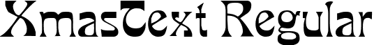 XmasText Regular font - XmasText Regular.ttf