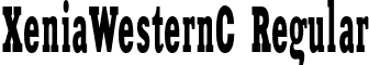 XeniaWesternC Regular font - XeniaWesternC.otf