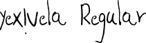 yexivela Regular font - yexivela Regular.ttf