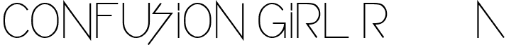 CONFUSION GIRL Regular font - CONFUSION GIRL.ttf