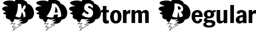 KAStorm Regular font - KASTORM_.TTF