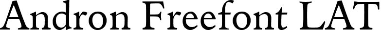 Andron Freefont LAT font - Andron Freefont LAT Reg.ttf