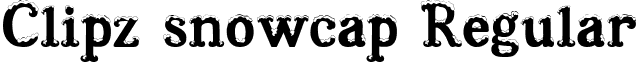 Clipz snowcap Regular font - clipzsnowcap.ttf