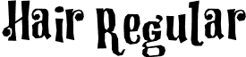 Hair Regular font - hair-updown.ttf