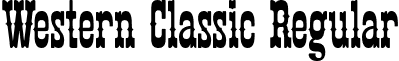 Western Classic Regular font - westernclassic.ttf