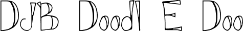 DJB Doodl E Doo font - DJB Doodl E Doo.ttf