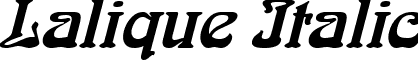 Lalique Italic font - laliqueitalic.ttf