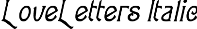 LoveLetters Italic font - lovelettersitalic.ttf