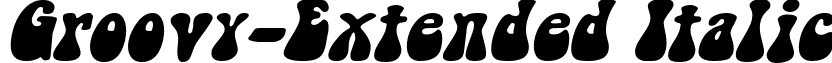 Groovy-Extended Italic font - groovy-extendeditalic.ttf