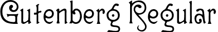 Gutenberg Regular font - Gutenberg-Medium.otf