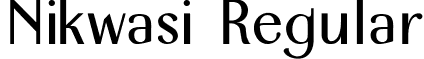 Nikwasi Regular font - Nikwasi.ttf