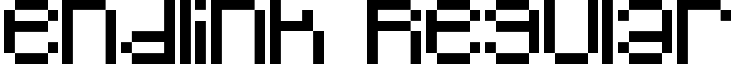 endlink Regular font - endlink.ttf