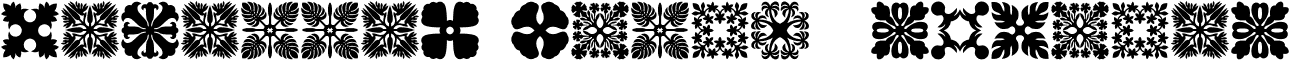 Hawaiian Quilt3 Regular font - hawaiianquilt3.ttf