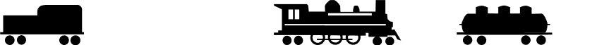 Trains Regular font - trains.ttf