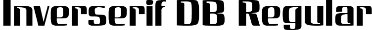 Inverserif DB Regular font - inverserifregulardb.ttf