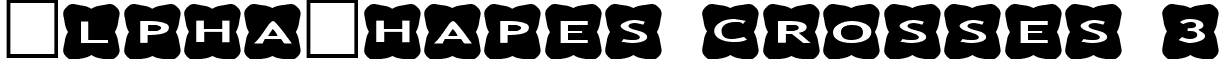 AlphaShapes crosses 3 font - CROSSES3.TTF