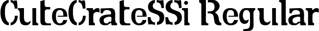 CuteCrateSSi Regular font - cutecs__.ttf