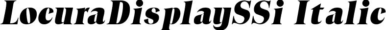 LocuraDisplaySSi Italic font - locudsi_.ttf