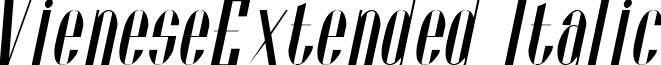 VieneseExtended Italic font - vieneseextendeditalic.ttf