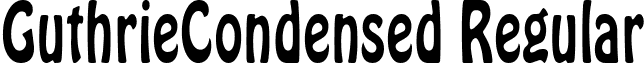 GuthrieCondensed Regular font - guthriecondensed.ttf