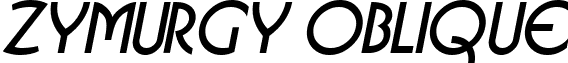 Zymurgy Oblique font - zymurgyoblique.ttf