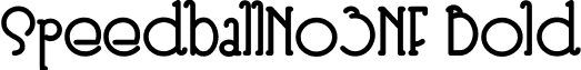 SpeedballNo3NF Bold font - speedballno3nfbold.ttf