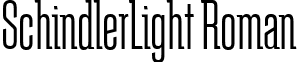 SchindlerLight Roman font - schindlerlight.ttf