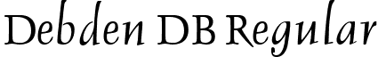 Debden DB Regular font - debden-regulardb.ttf