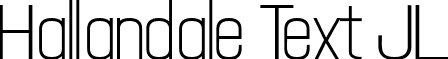 Hallandale Text JL font - halentxt.ttf